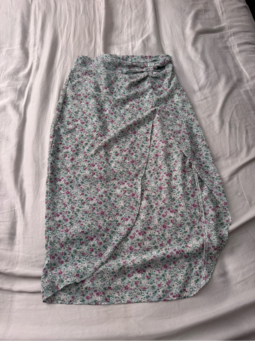 Floral Midi Cover Up Skirt